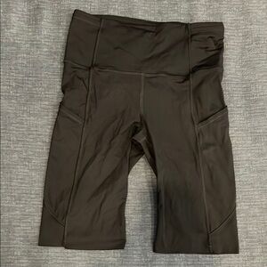 Lululemon Black High-Waisted Biker Shorts (from leggings that were cut)